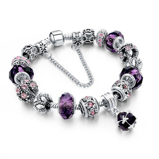 McQueen-Pier Crystal Charm Bracelet