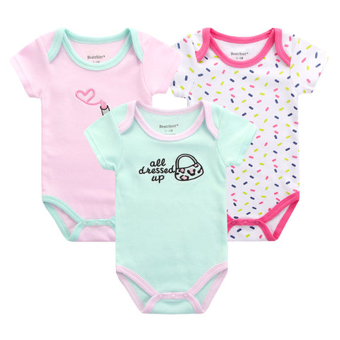 Bebes Menino Romper (3 Pcs)
